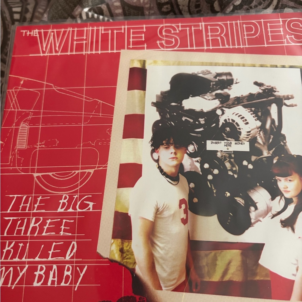The White Stripes 'The Big Three Killed My Baby' Red Album Art